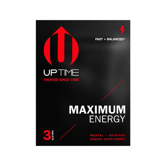 Maximum Energy Caffeine Tablets - 3ct. Sachets (Case of 24 Sachets)