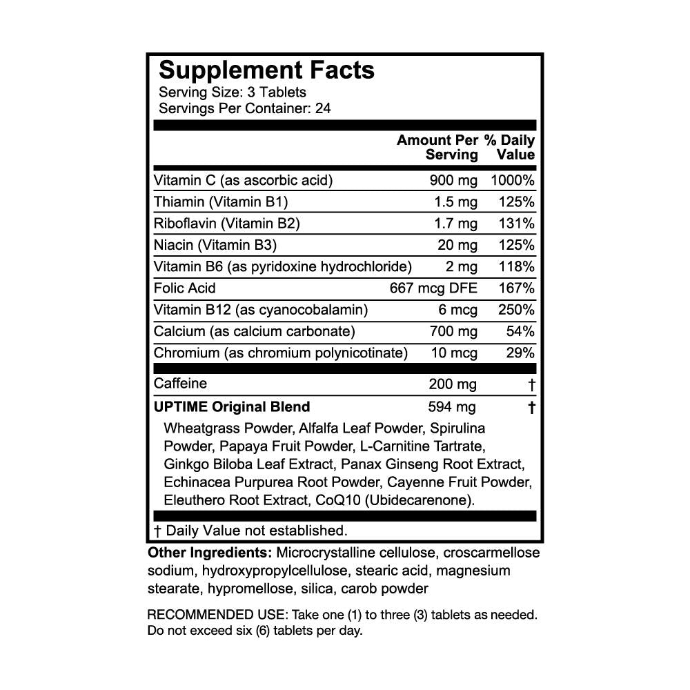 Original Caffeine Tablets - 3ct. Sachet (Case of 24 Sachets)