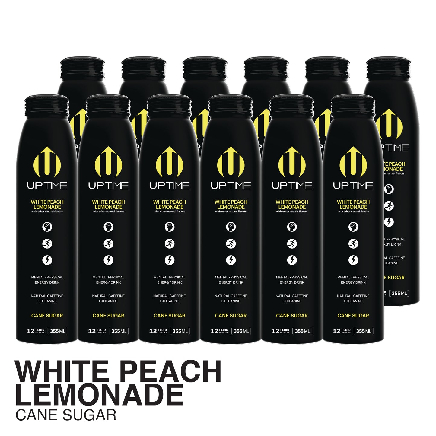 White Peach Lemonade Cane Sugar 12 Pack